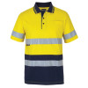 Yellow Navy Hi Vis Day Night Polo